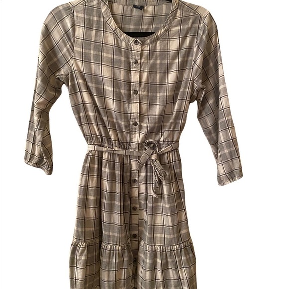Gap KIds Cute Buffalo Check Cotton Dress_Sz. XXL=14/16 Gray&White - Picture 1 of 3